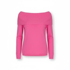 LILLY PULITZER ✘ Christin Off The Shoulder Cashmere Blend Sweater, Pink, Sz. XL